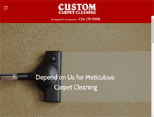 Tablet Screenshot of customcarpetcleaning.net